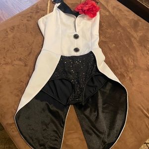 Tuxedo leotard Halloween Costume